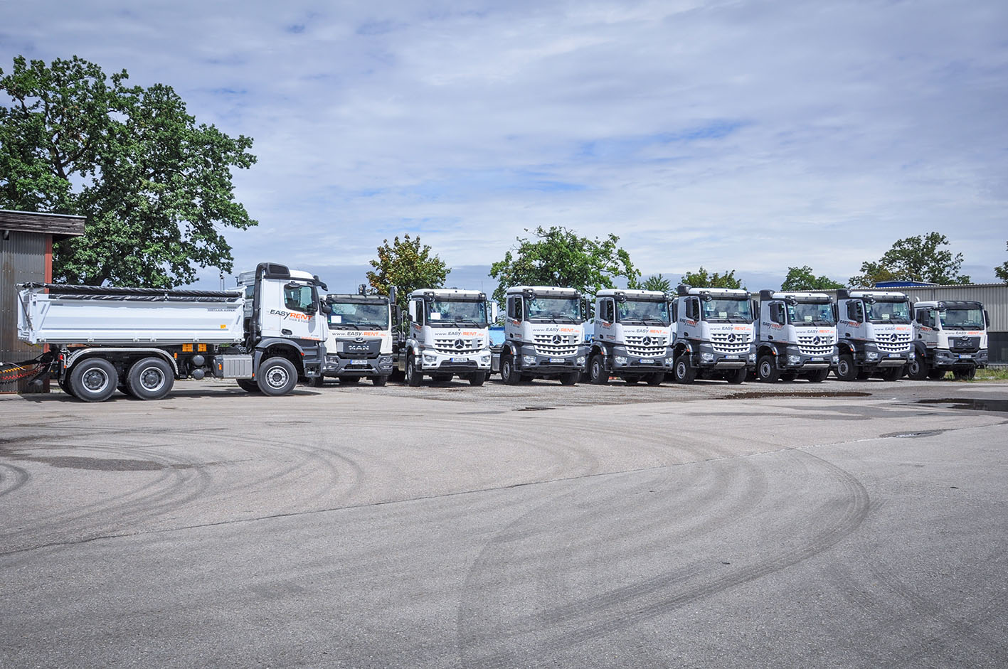 Site de Easy Rent truck & trailer à Landsberg am Lech en Bavière (Allemagne)